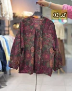 کت لینن طرح‌دار وارداتی کد 1250 - Image 5