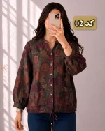 کت لینن طرح‌دار وارداتی کد 1250 - Image 3