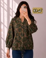 کت لینن طرح‌دار وارداتی کد 1250 - Image 6