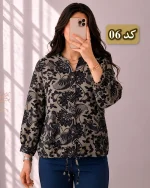 کت لینن طرح‌دار وارداتی کد 1250 - Image 12