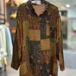 شومیز لینن کره ای وارداتی کد 1288