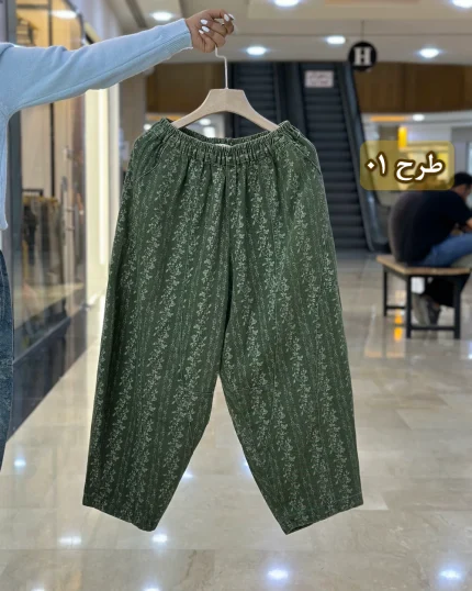 شلوار جین بالونی طرح دار کد 349